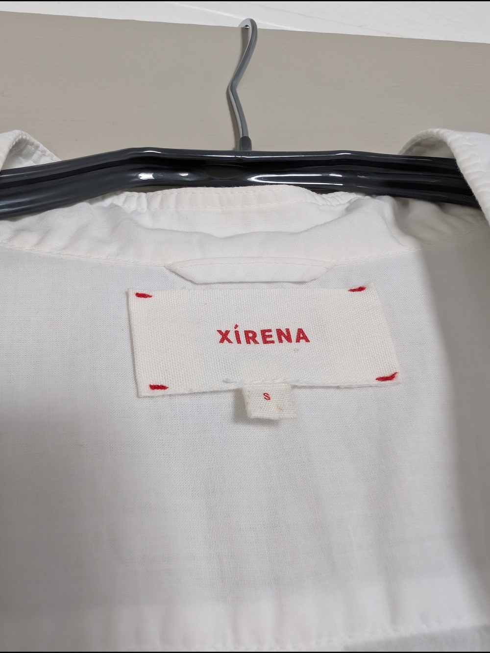 White Button-Front Midi Shirt Dress.      Xirena Women's Size Small - Picture 6 of 6